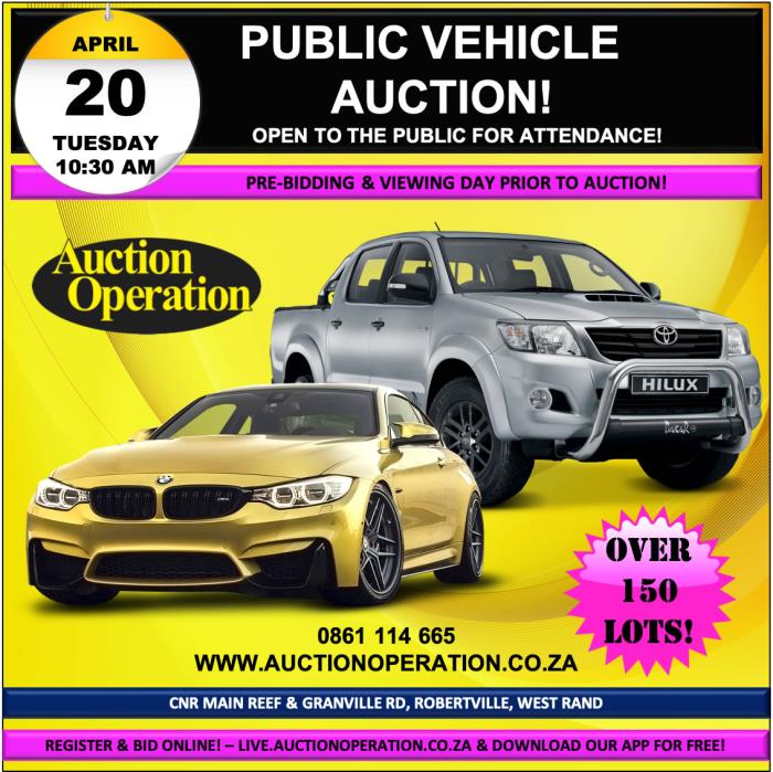 Auction Operation PUBLIC VEHICLE AUCTION. REPO VEHICLES.