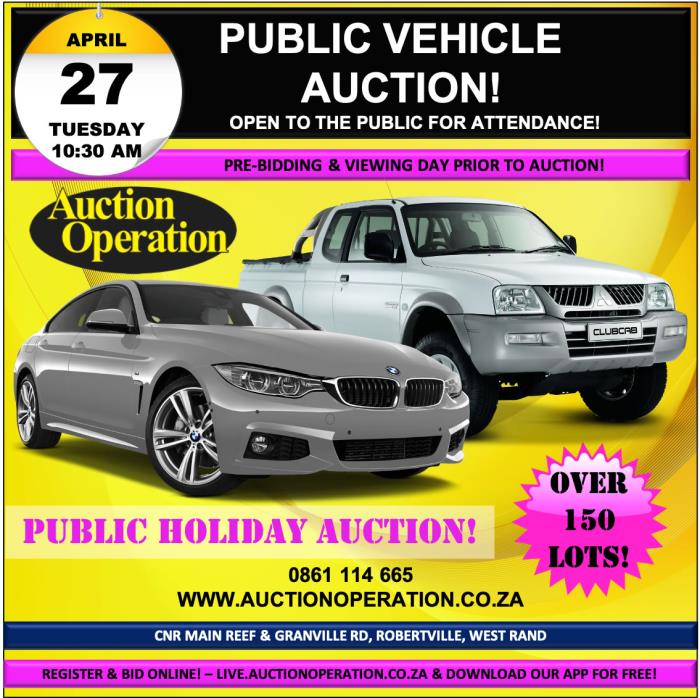 Auction Operation PUBLIC VEHICLE AUCTION. REPO VEHICLES.